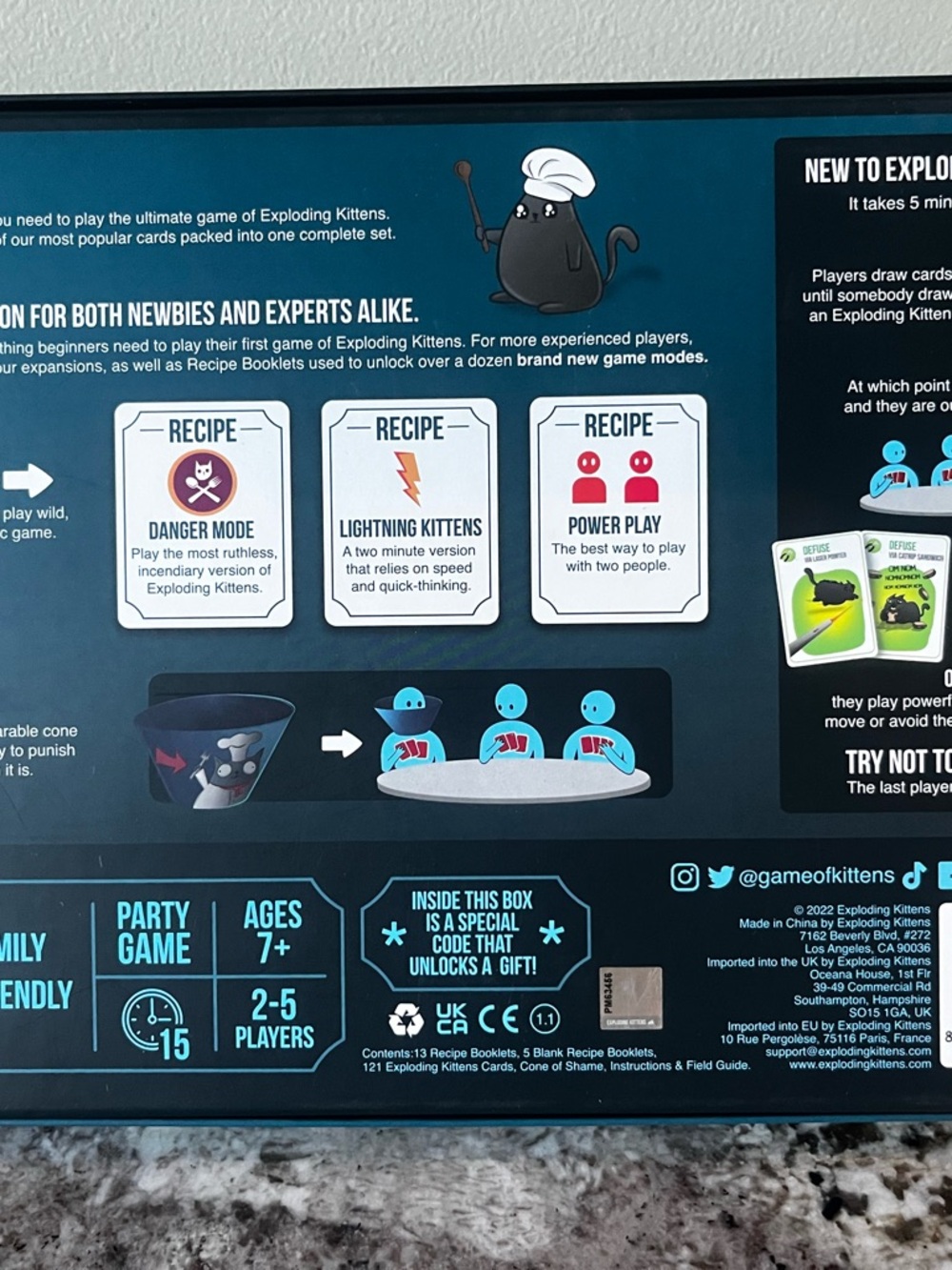 Exploding Kittens: Recipes for Disaster Card Game - Picture 3 of 5